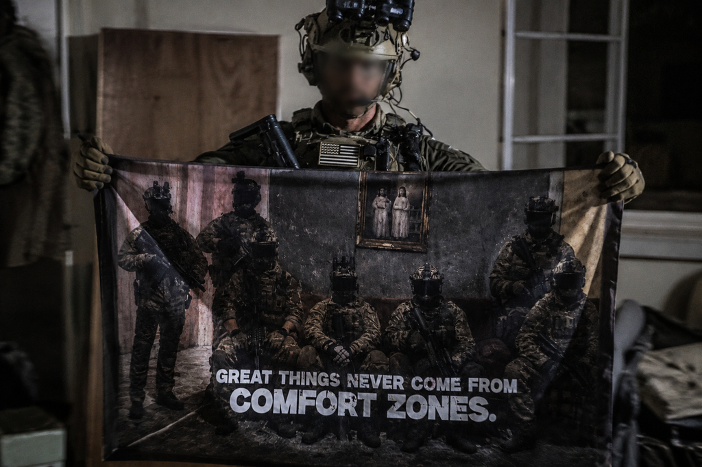 'No Comfort Zones Flag